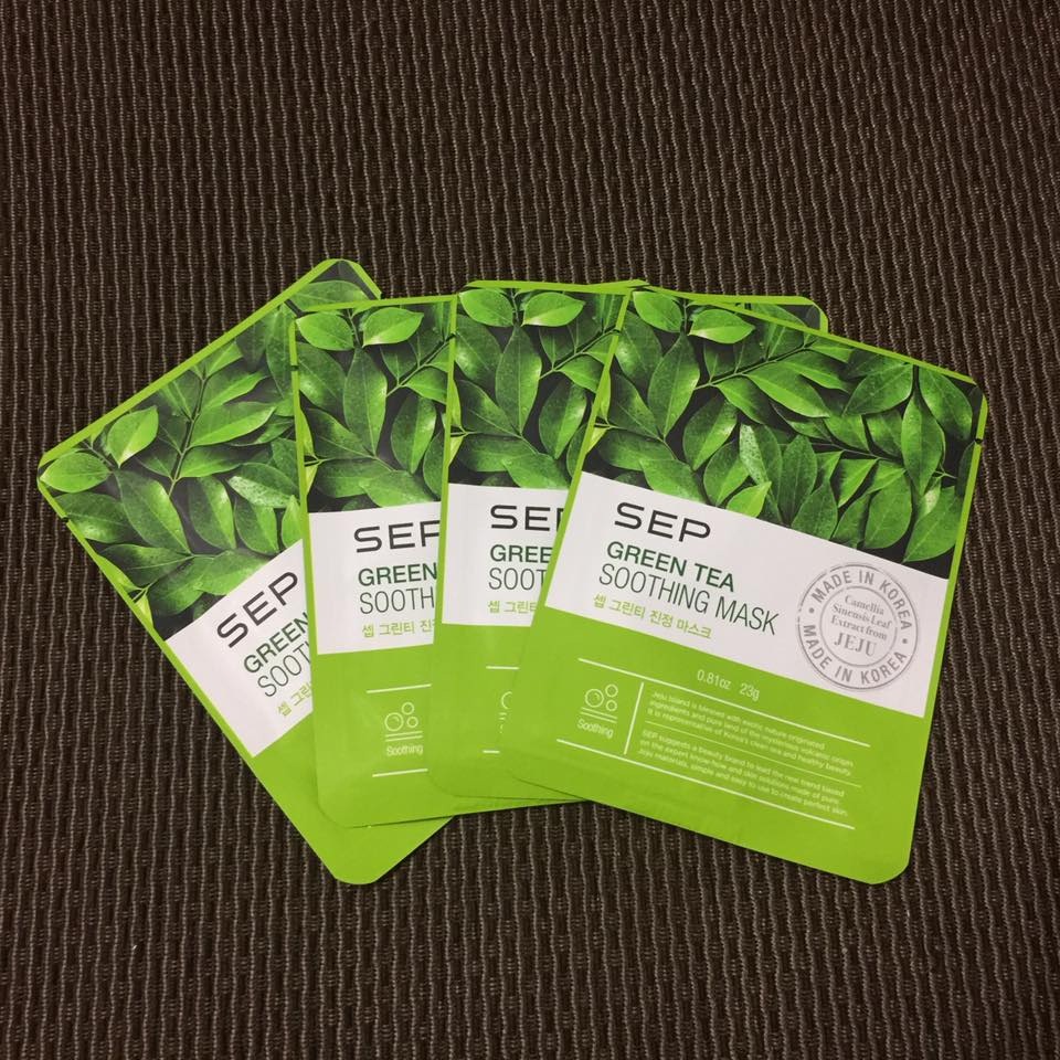KBEAUTY SEP Jeju Mask Pack Tangerine and Green Tea Mask Review