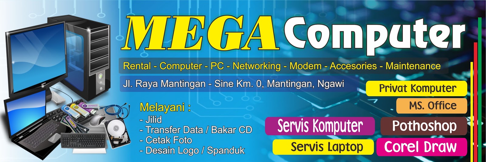 Cantik Spanduk Toko Bangunan Cdr Erlie Decor