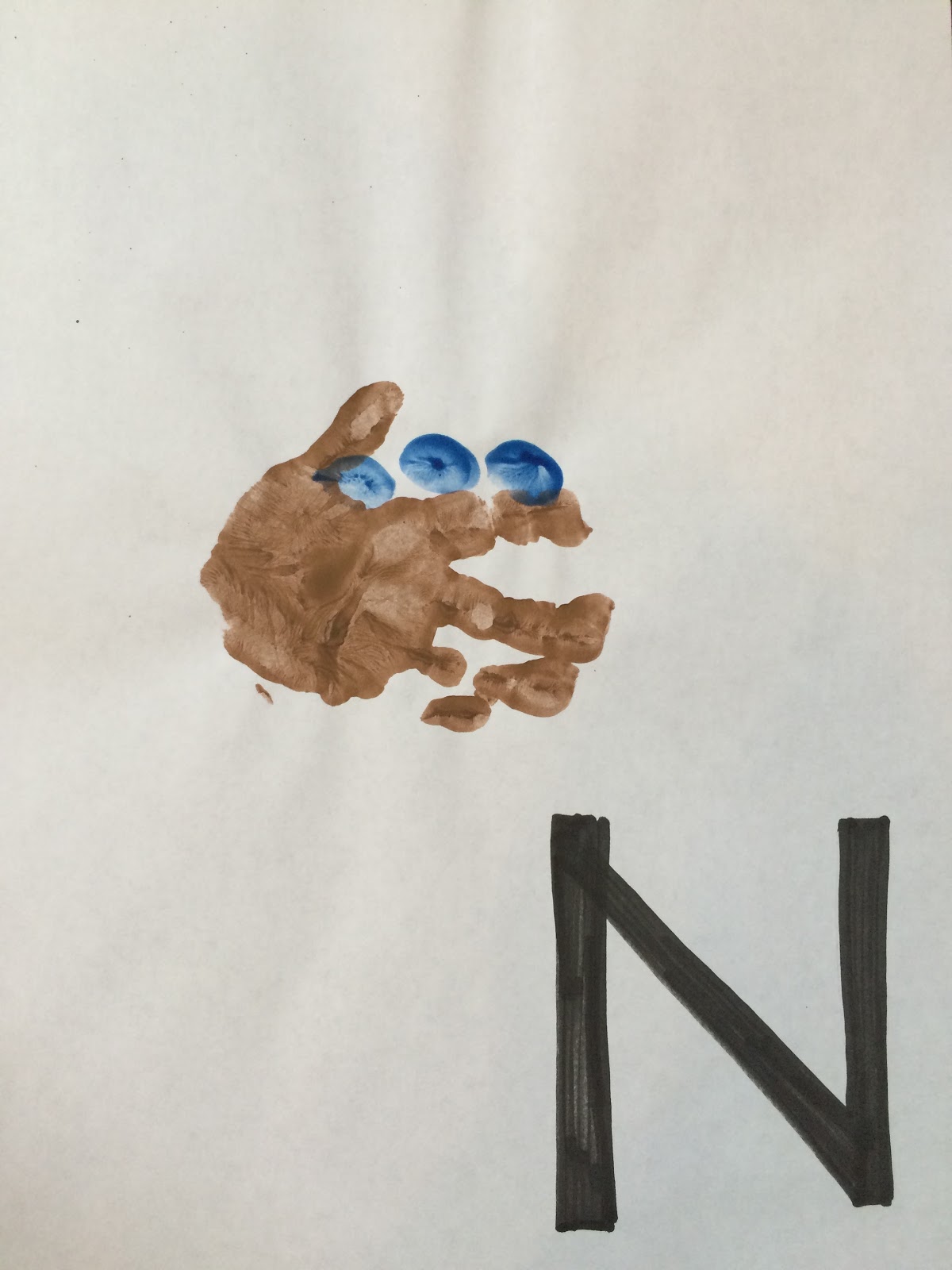 Letter N Nail The Letter Letter N Book Letter N Alphabet Handprint 