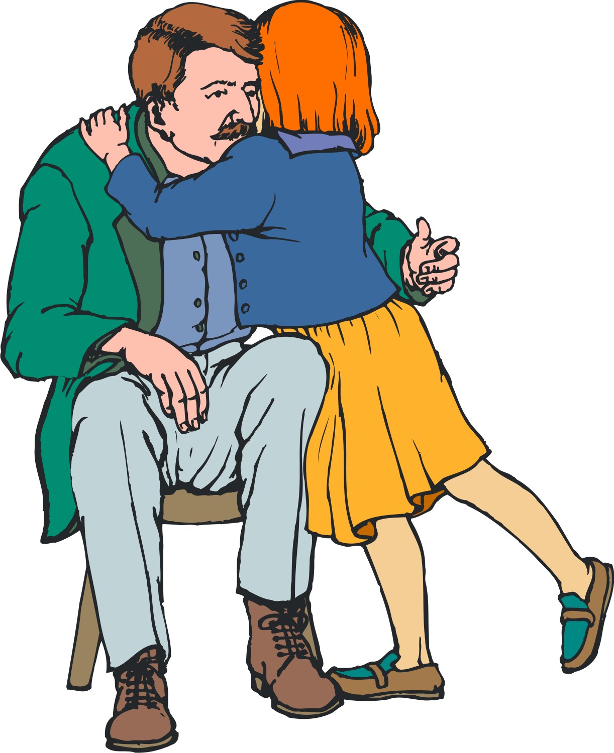 family hugging clipart - photo #36