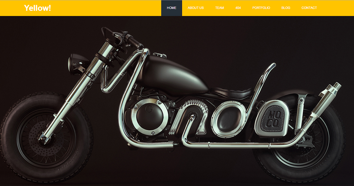 Free Download Bootstrap Template Yellow untuk company Profile Hakko