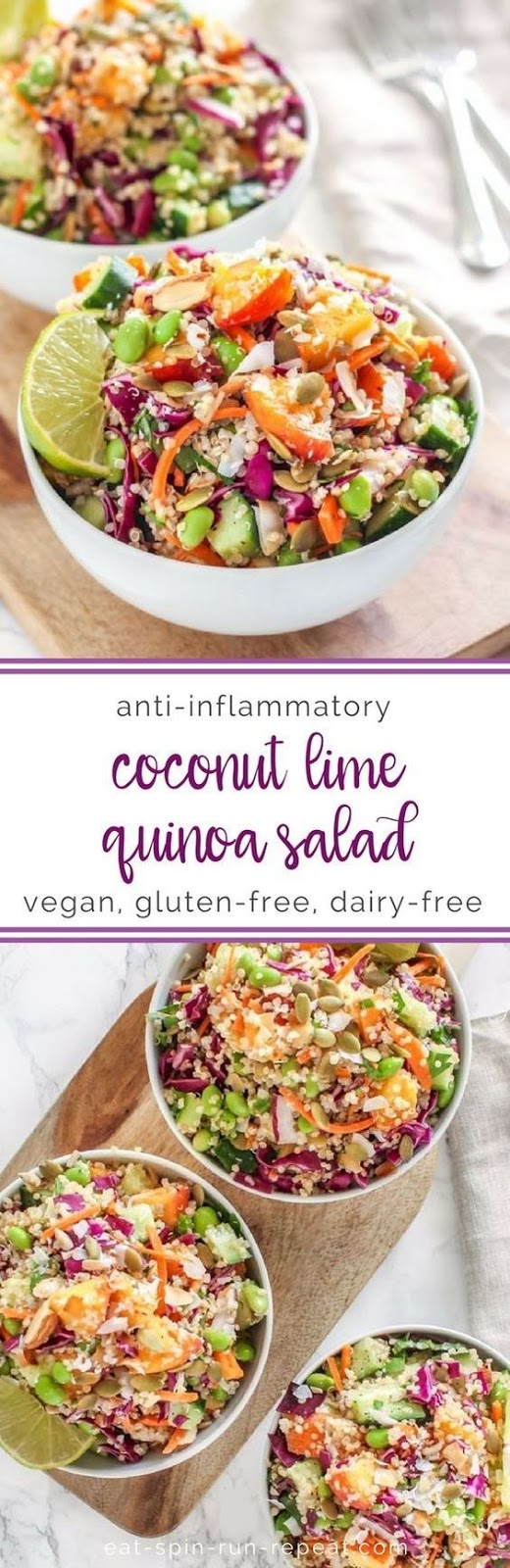 ÇoÇonut Lime Quinoa Salad Healthy Food Recipes