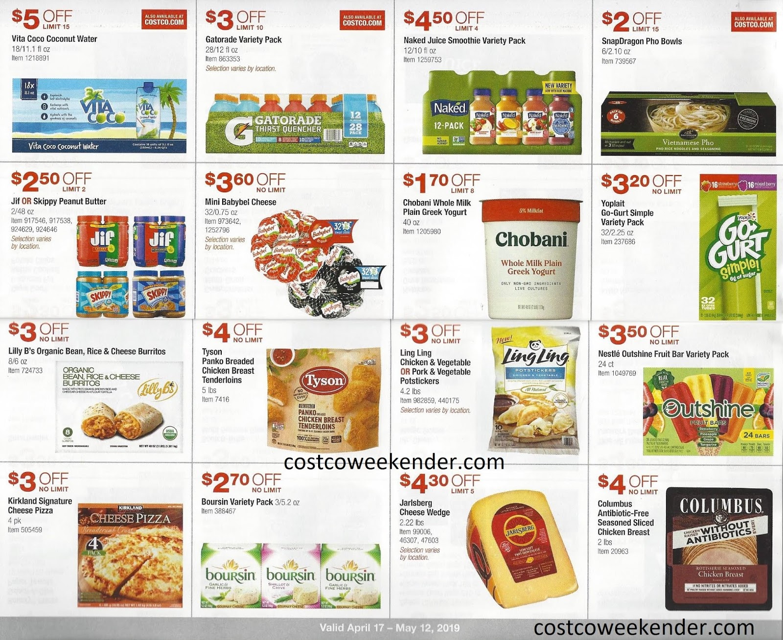 Costco April 2019 Coupon Book Costco Weekender