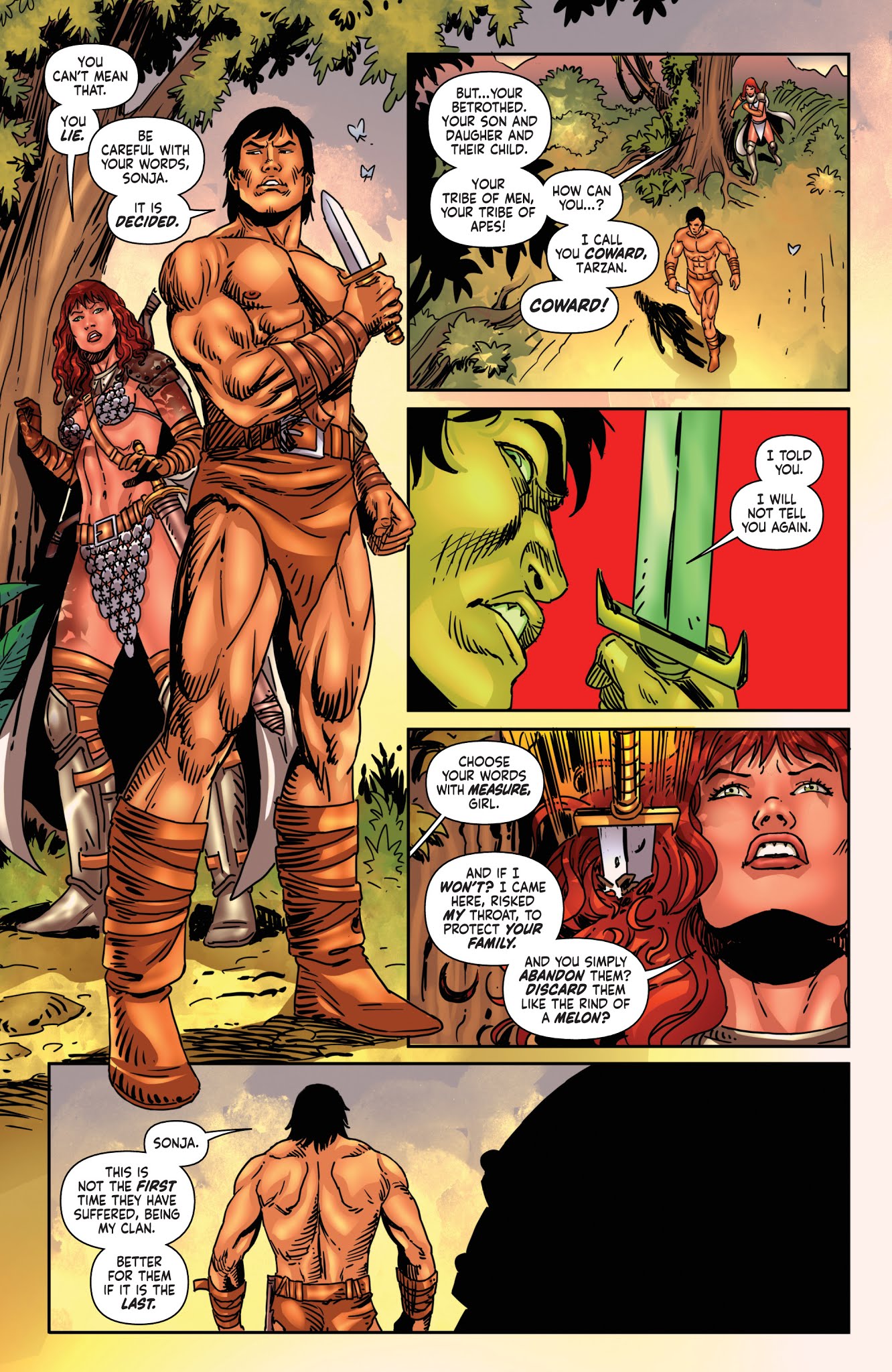 Read online Red Sonja/Tarzan comic -  Issue #6 - 9