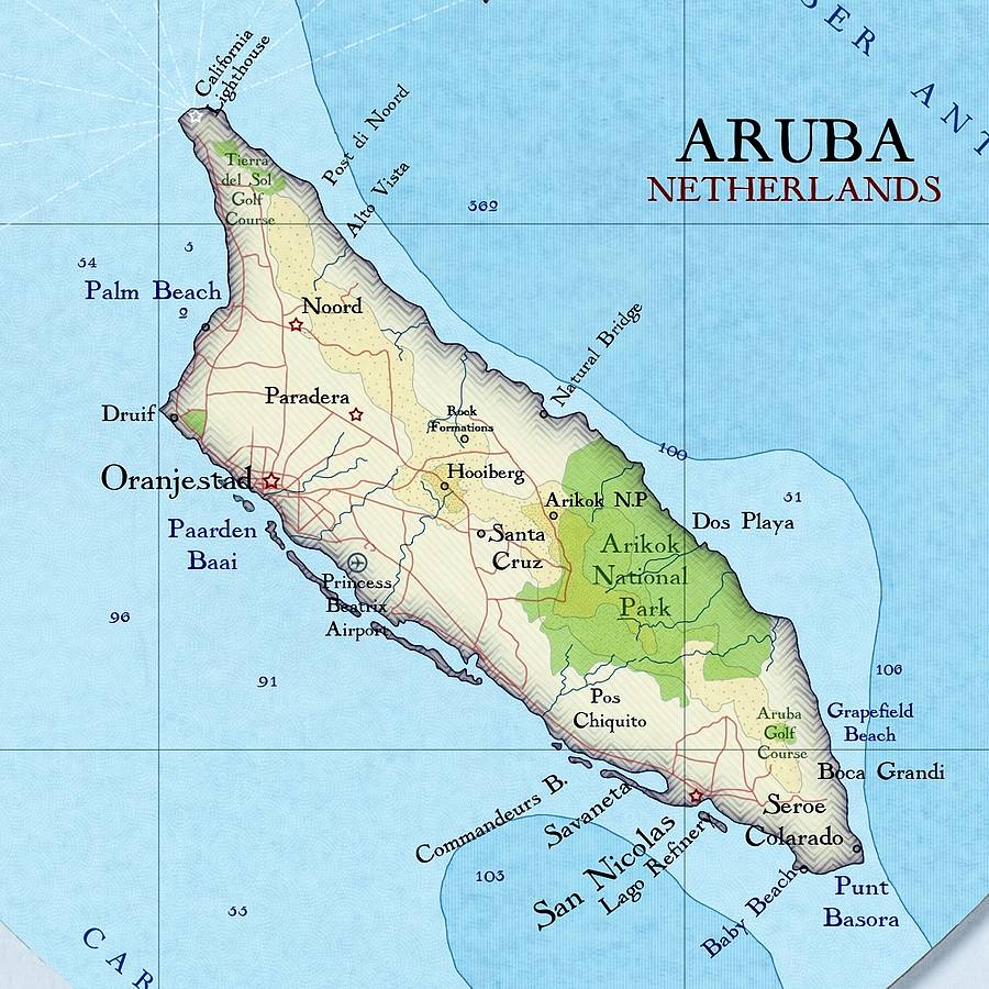 Maps Of Aruba