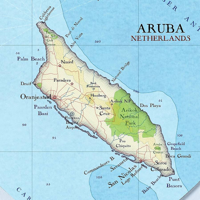 Аруба: география. Географические характеристики и особенности Арубы