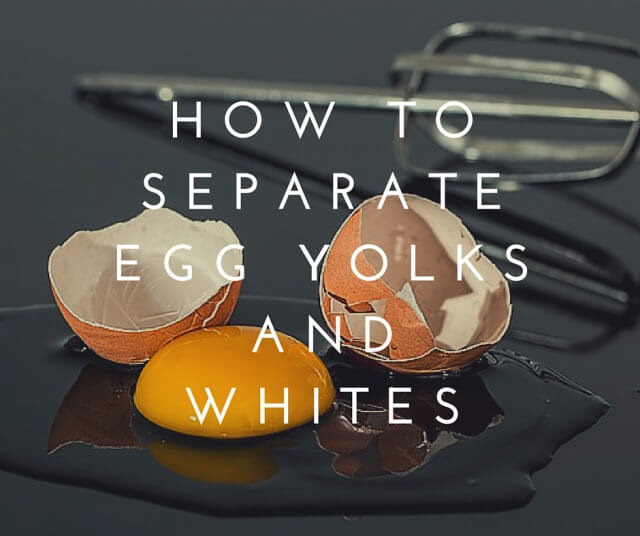お菓子に使う卵黄をキレイに分ける方法