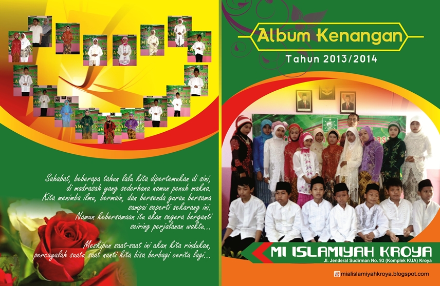 Contoh Cover Album Kenangan MI/SD Format cdr