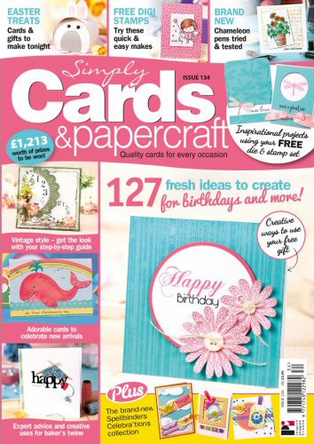 Simply Cards and Papercraft Issue 134 cover Simply Cards and Papercraft Issue 134 cover