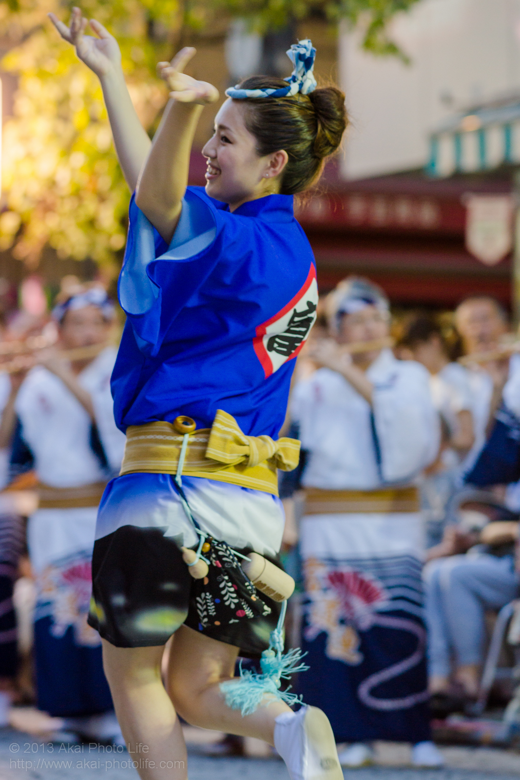 三鷹阿波踊り、富道連の女性の男踊り