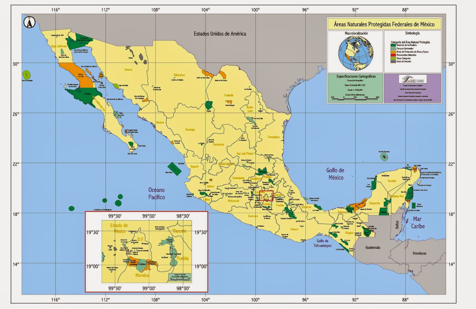 Áreas Naturales Protegidas de México Áreas