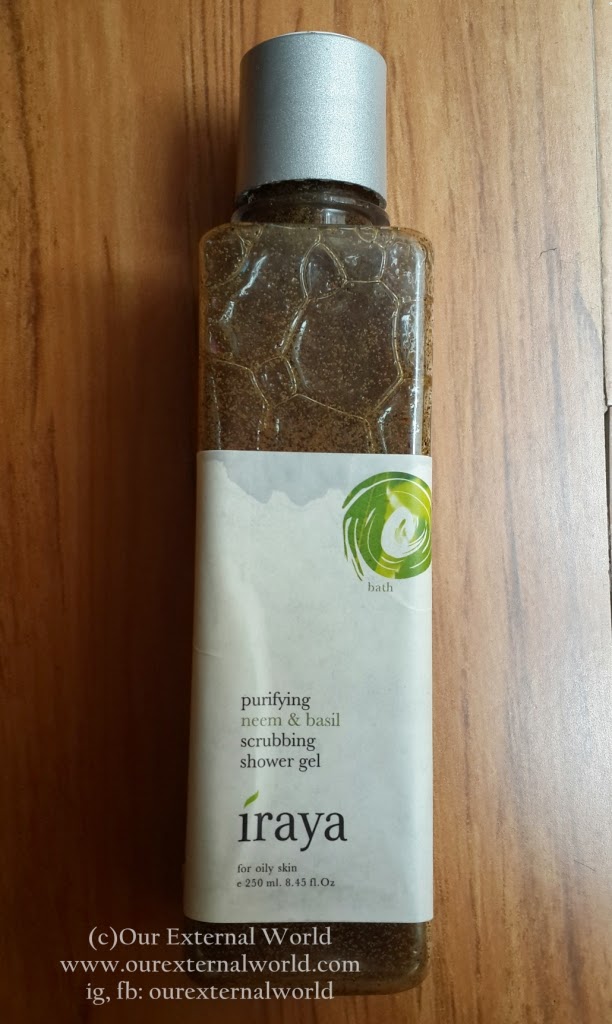 Review Iraya Neem and Basil Scrubbing Shower Gel