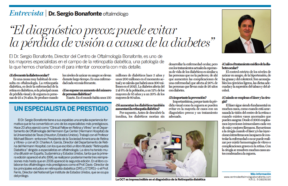 plenas Entrevista al Dr. Sergio Bonafonte Royo, oftalmólogo