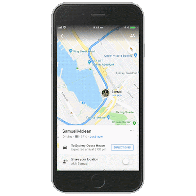 Google Maps update share live trip coming to iOS