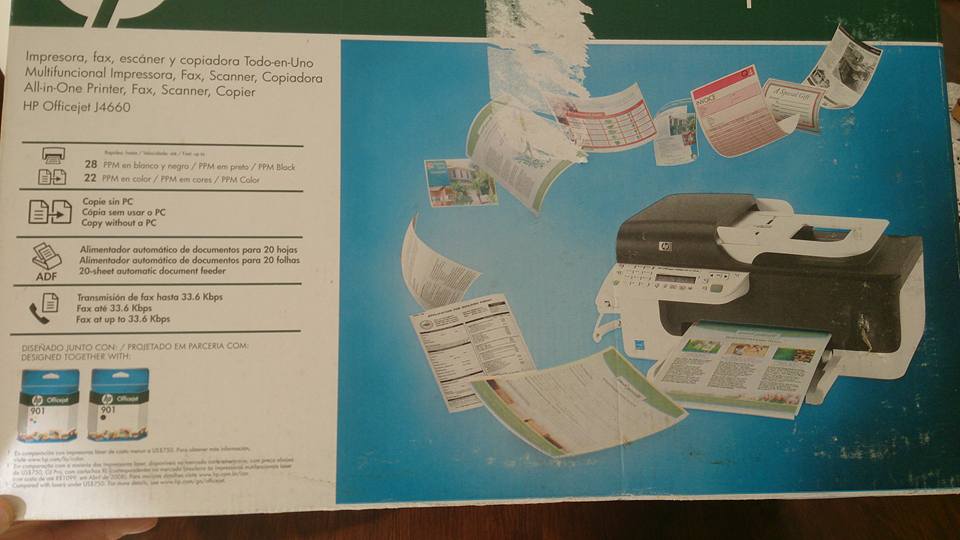 RL INFOCELL INFORMATICA E CELULAR VENDA Impresora Hp Officejet J4660