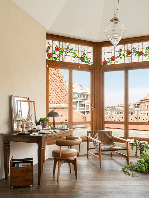 A penthouse with eclectic style in the center of Barcelona