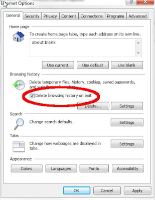 delete all history delete all history