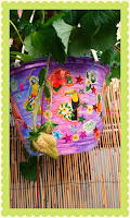 Blumentopf-Muster Blumentopf Nahaufnahme