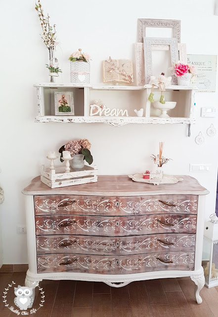 shabby chic life prima e dopo, shabby chic, mobili shabby, chalk paint, decora facile