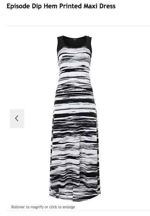 Morgan's Milieu | Episode Dip Hem Printed Maxi Dress Review: black and white maxi dress