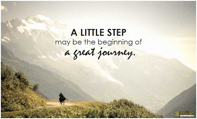 A little step may be the beginning of a great journey.