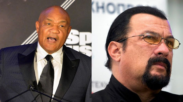 Mantan Juara Dunia Tinju George Foreman Menantang Steven Seagal Bertarung Berita Akurat