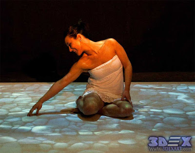 Interactive Floor Projection, interactive dance floor