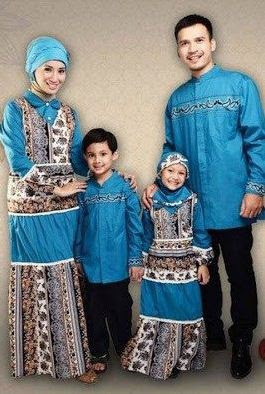Model pakaian muslim batik ayah ibu anak Model pakaian muslim batik ayah ibu anak