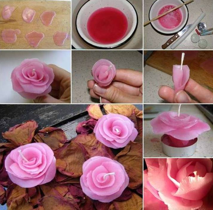 How to Make Creative DIY Candle Wax Rose in Easy Steps
