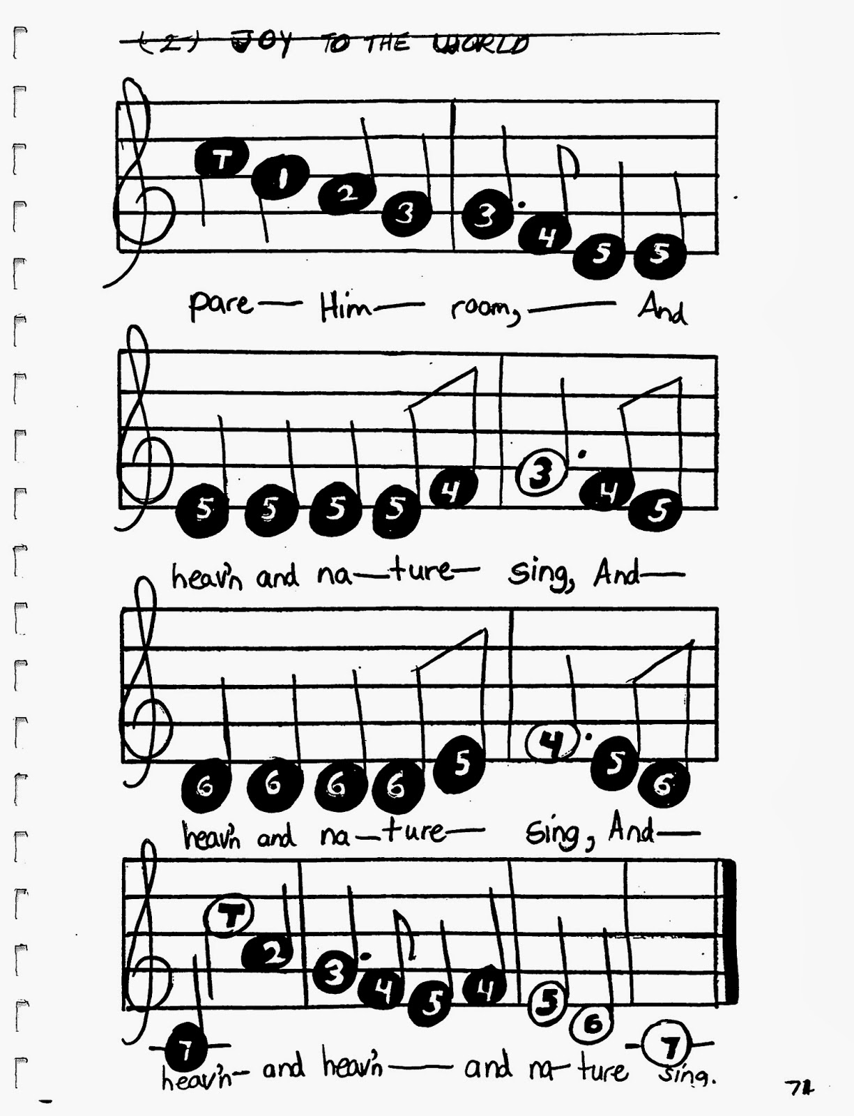 Miss Jacobson's Music: TONETTE SONG BOOK: PAGES 66-78 WINTER HOLIDAY SONGS and INDEX
