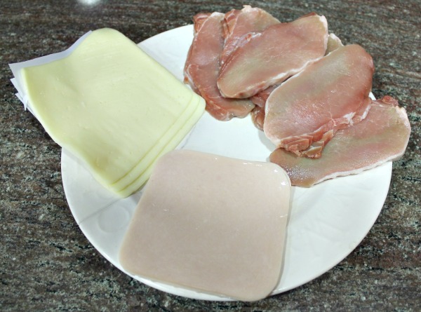 Libritos de jamón dulce y queso, receta