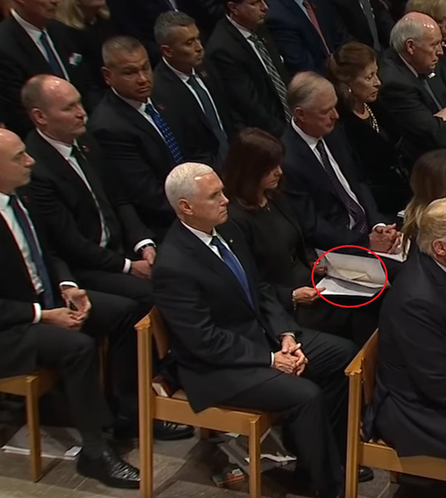 What Was In The Envelope At Bush Funeral Just How Many VIPs Got the Strange Envelope in the Bush Funeral
