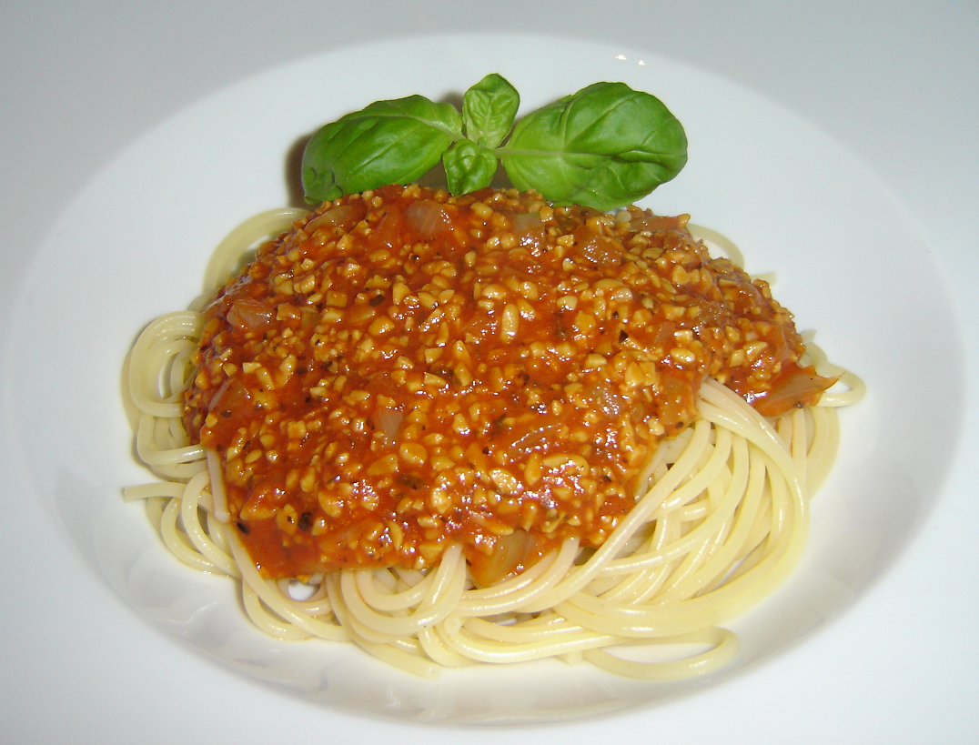 vegetarische Spaghetti Bolognese mit Sojagranulat – The Vegetarian Diaries
