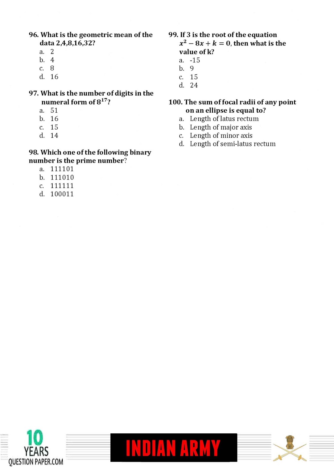 Indian Army Havildar Question Paper 2018 Download PDF Indian Army Havildar Question Paper 2018 Download PDF