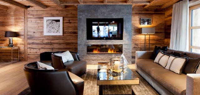 Fotos de salas rústicas con chimenea ideas de salas con estilo Salas rusticas de madera