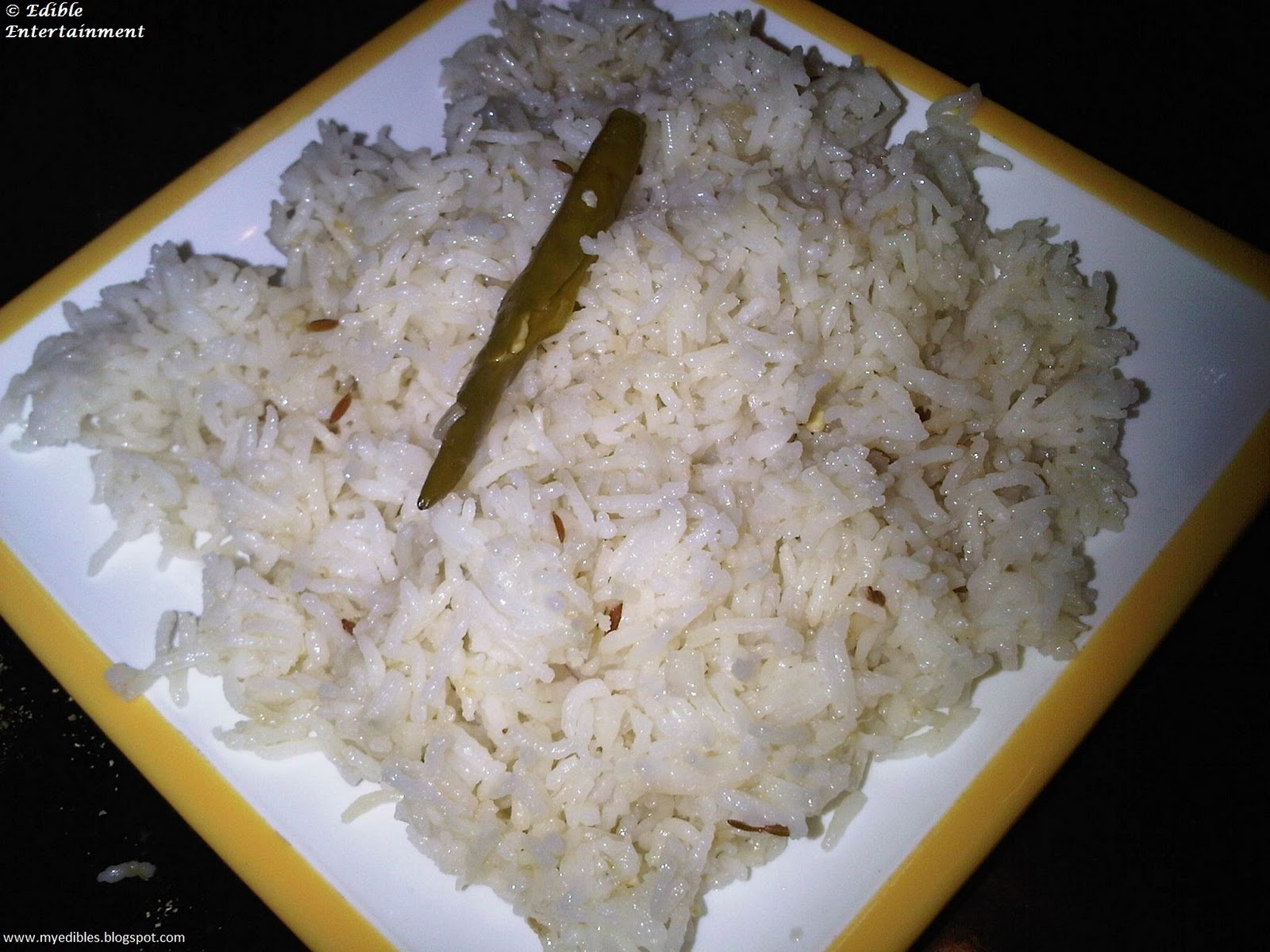 Edible Entertainment Jeera Rice Cumin Rice