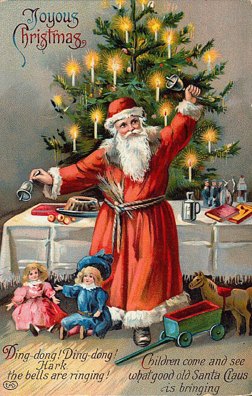 Cartes postales anciennes: Carte postale ancienne Père Noël