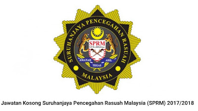 Jawatan Kosong Suruhanjaya Pencegahan Rasuah Malaysia 2021 (SPRM)