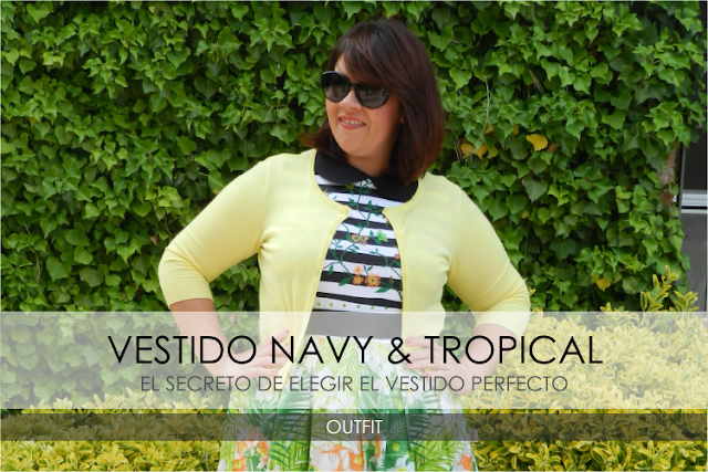 Vestido Navy & Tropical · Outfit