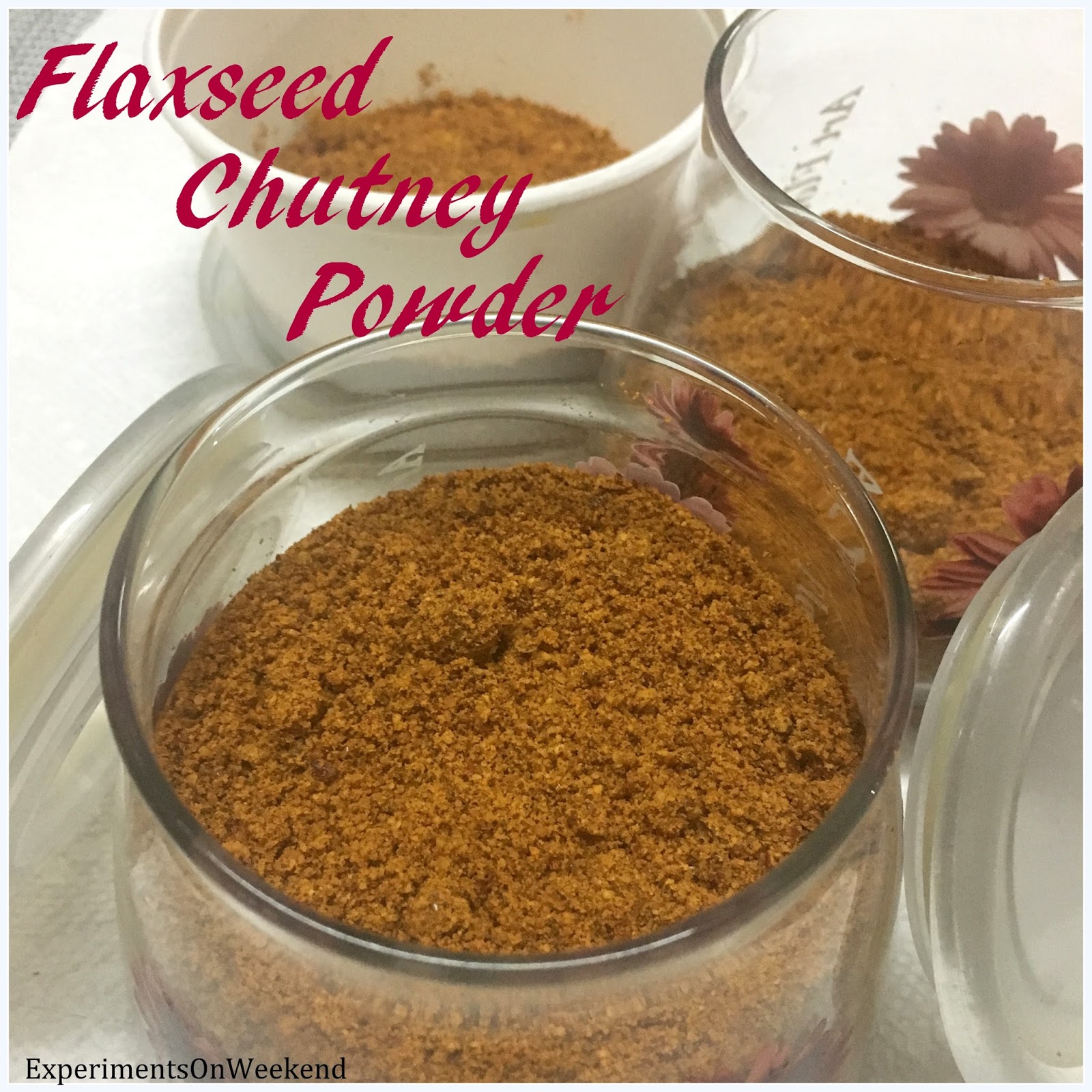 My Food Affairs Flaxseed Chutney Powder / Agase Beeja Chutney Pudi