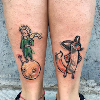 tatuaje de el principito y el zorro