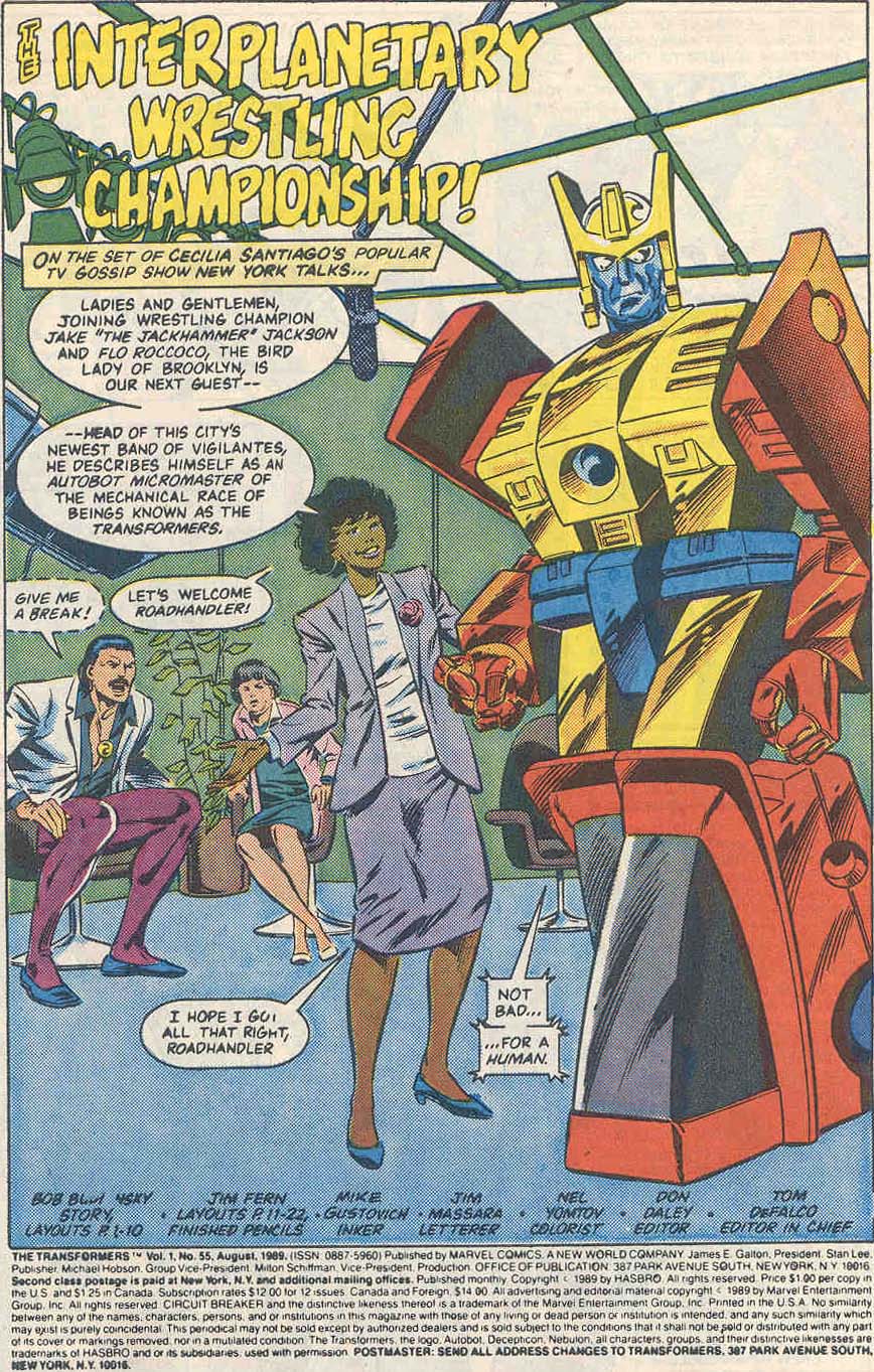 Read online The Transformers (1984) comic -  Issue #55 - 2