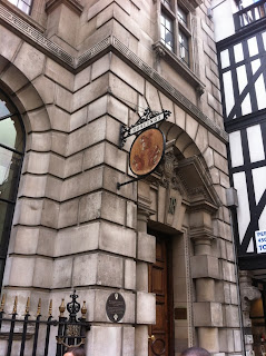 Old sign for Goslings Bank, Fleet Street, London