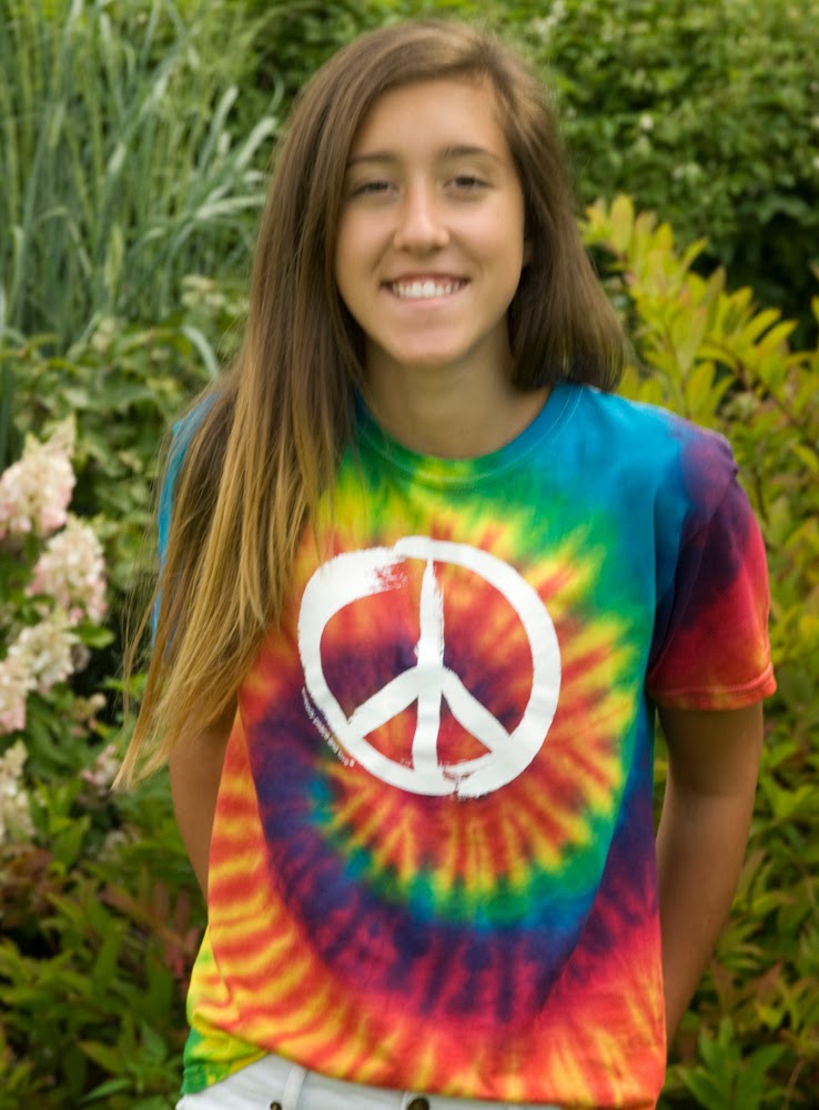 Embody Peace and Love®: Adults & Kids Peace Sign T-shirt on Tie Dye