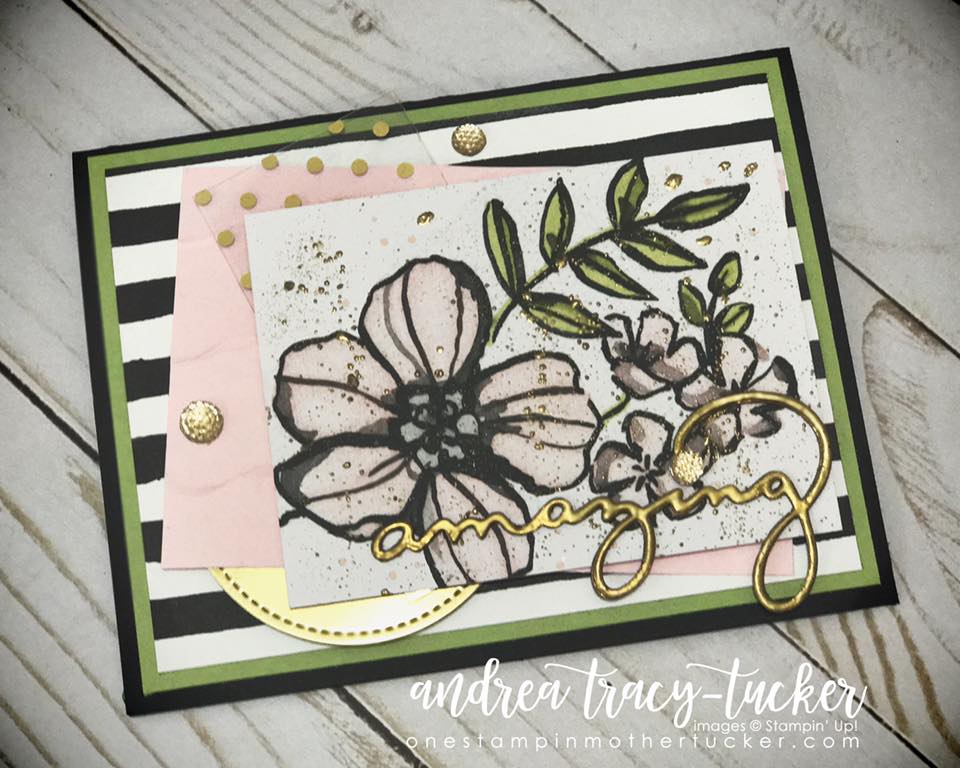 One Stampin' Mother Tucker Stamp Ink Paper 131 Amazing Emboss it Challenge