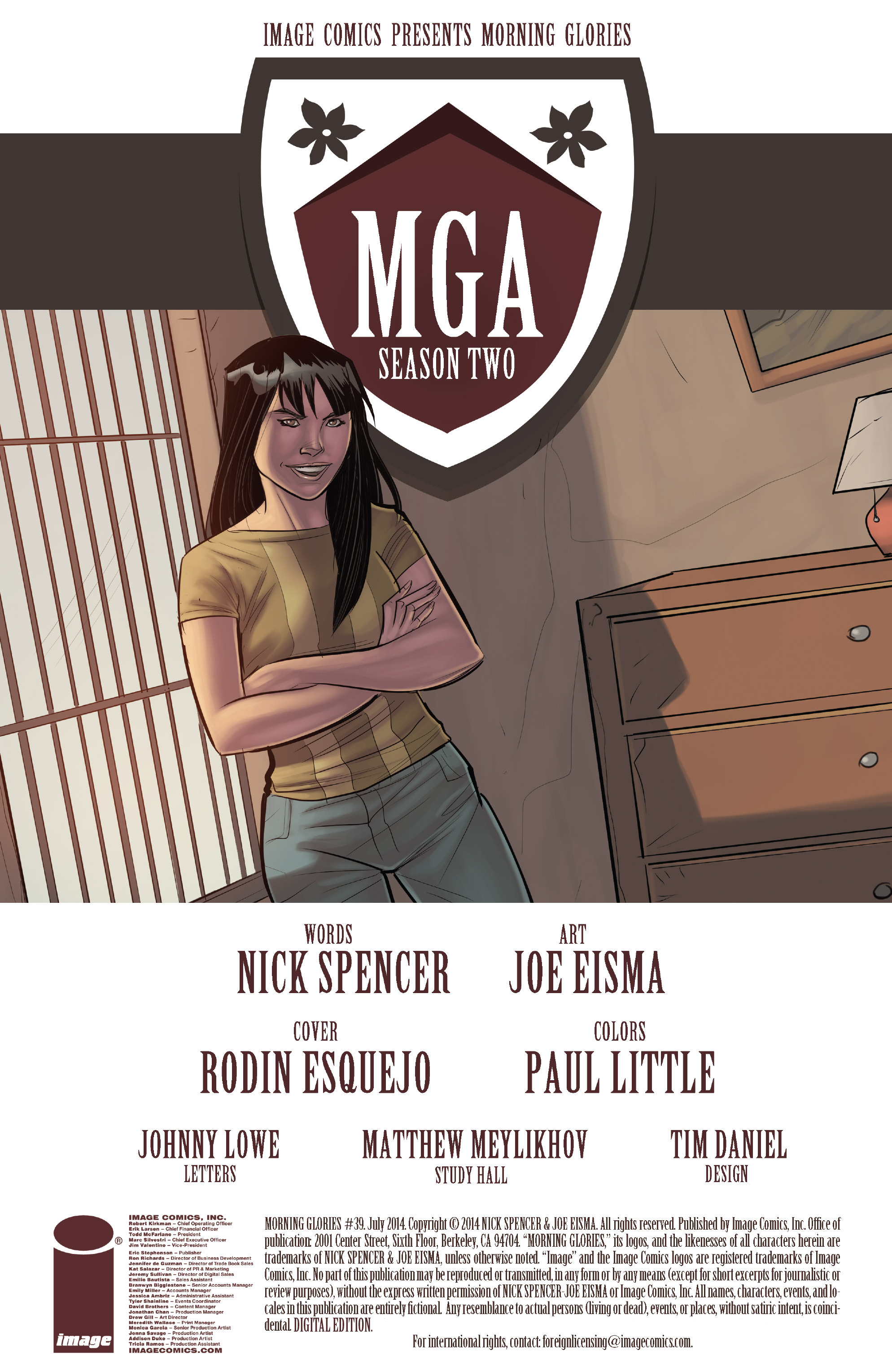 Read online Morning Glories comic -  Issue #39 - 2