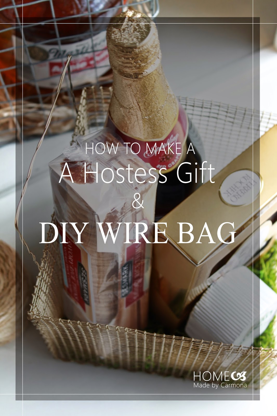 Hostess Gift A DIY Basketful of Spring Home Made by Carmona