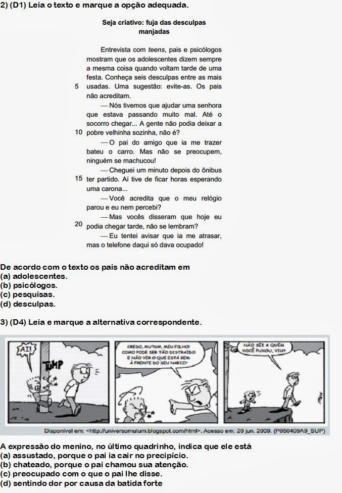 Orações Subordinadas Substantivas Reduzidas Exercícios Com Gabarito 9o Ano