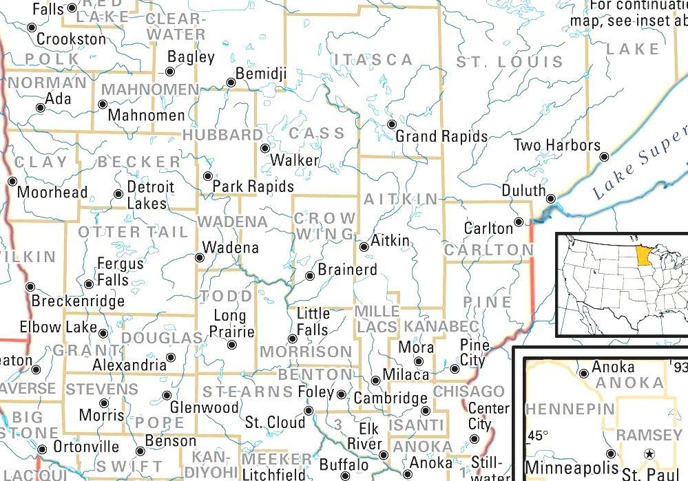 Pine County, Minnesota Map Of Minnesota Counties And Cities