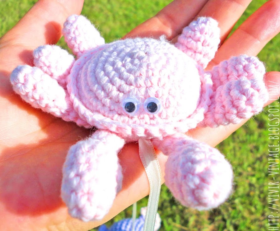 cangrejo amigurumi
